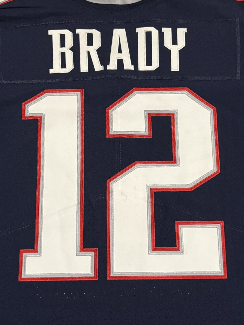 Tom Brady New England Patriots Jersey #12 Nike Vapor Elite Blue Size 48 (XL) NFL