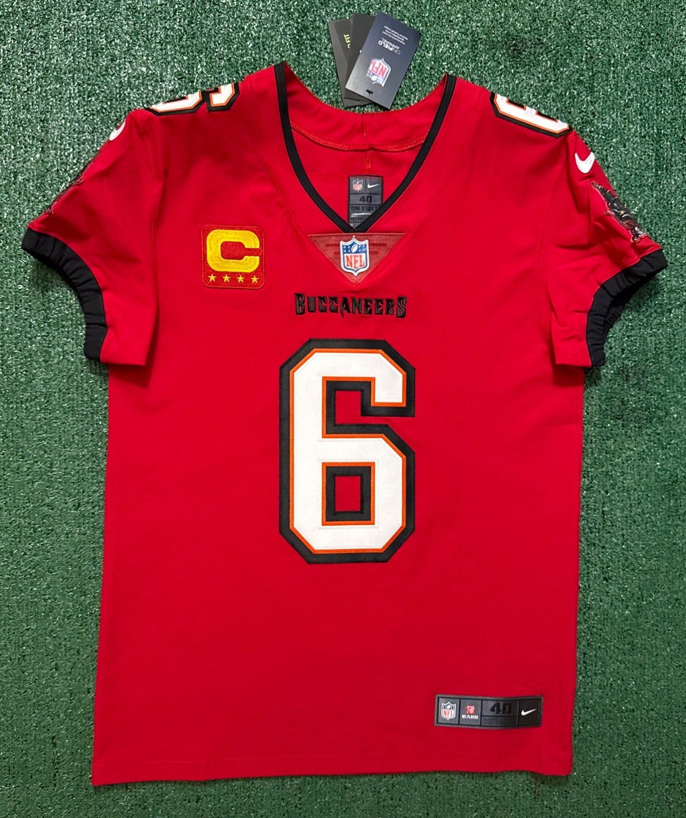 Baker Mayfield Tampa Bay Buccaneers Jersey #6 Nike Vapor Elite Red size 40 (Medium) NFL