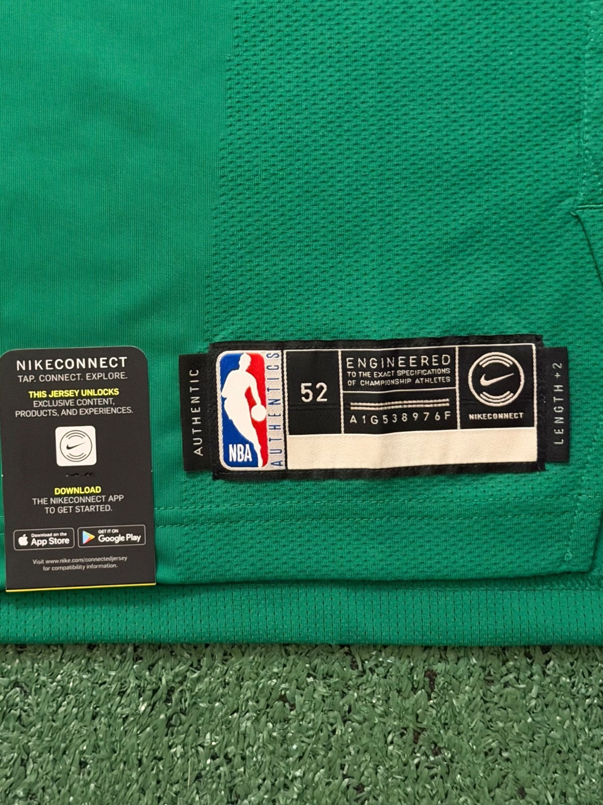 Jaylen Brown Boston Celtics Jersey #7 Nike Vaporknit Authentic Green Size 52 (XL) NBA