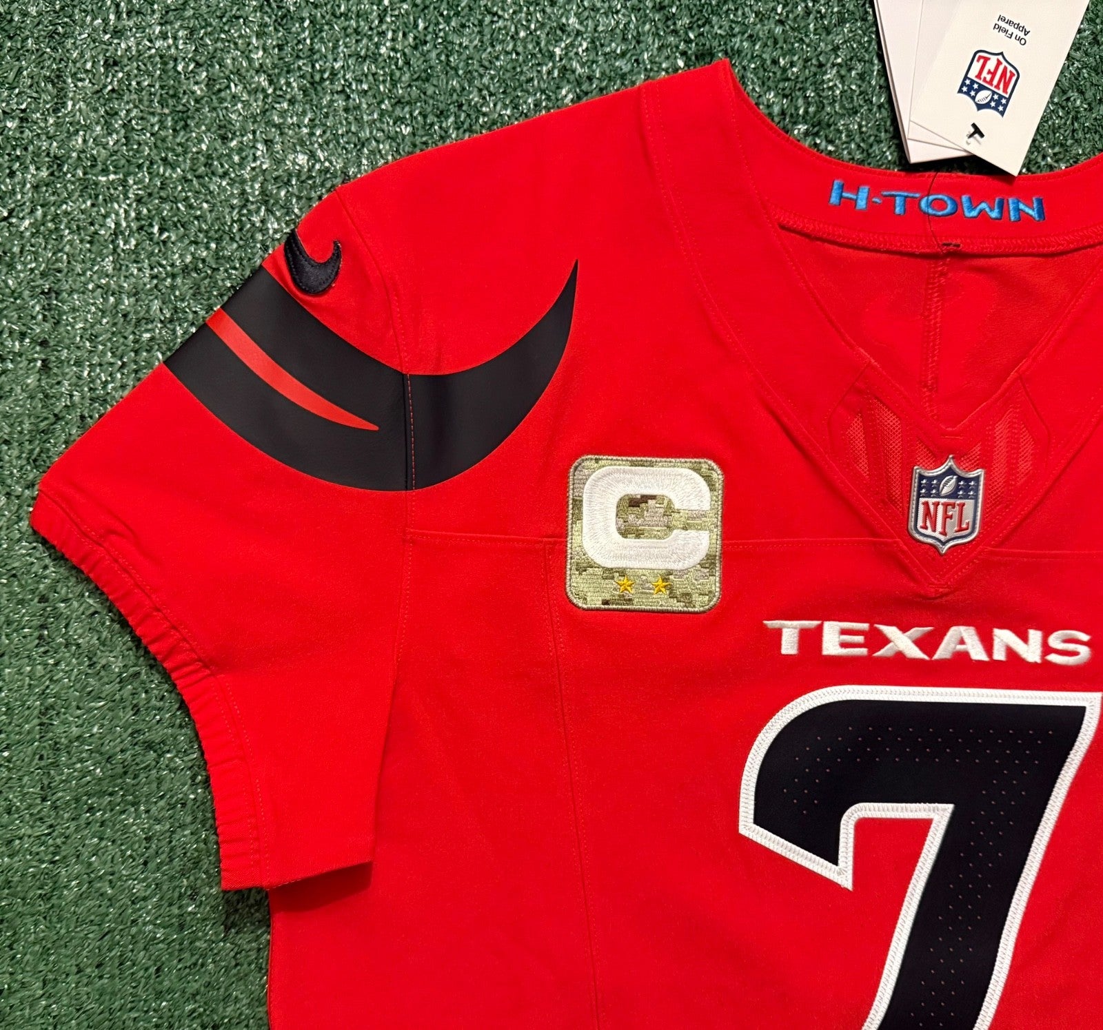 CJ Stroud Houston Texans Jersey #7 Nike Vapor Fuse Elite Red Size 44 (L) NFL