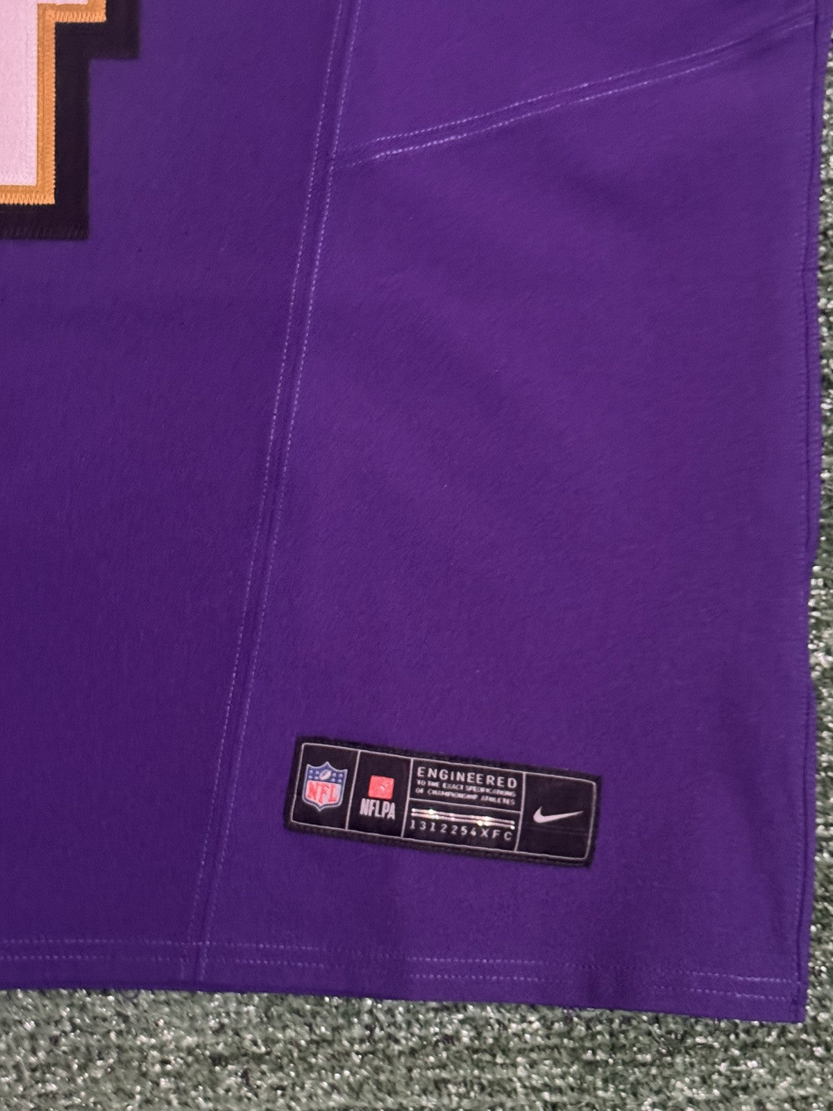 Zay Flowers Baltimore Ravens Jersey #4 Nike Vapor FUSE Elite Purple Size 44 (L) NFL