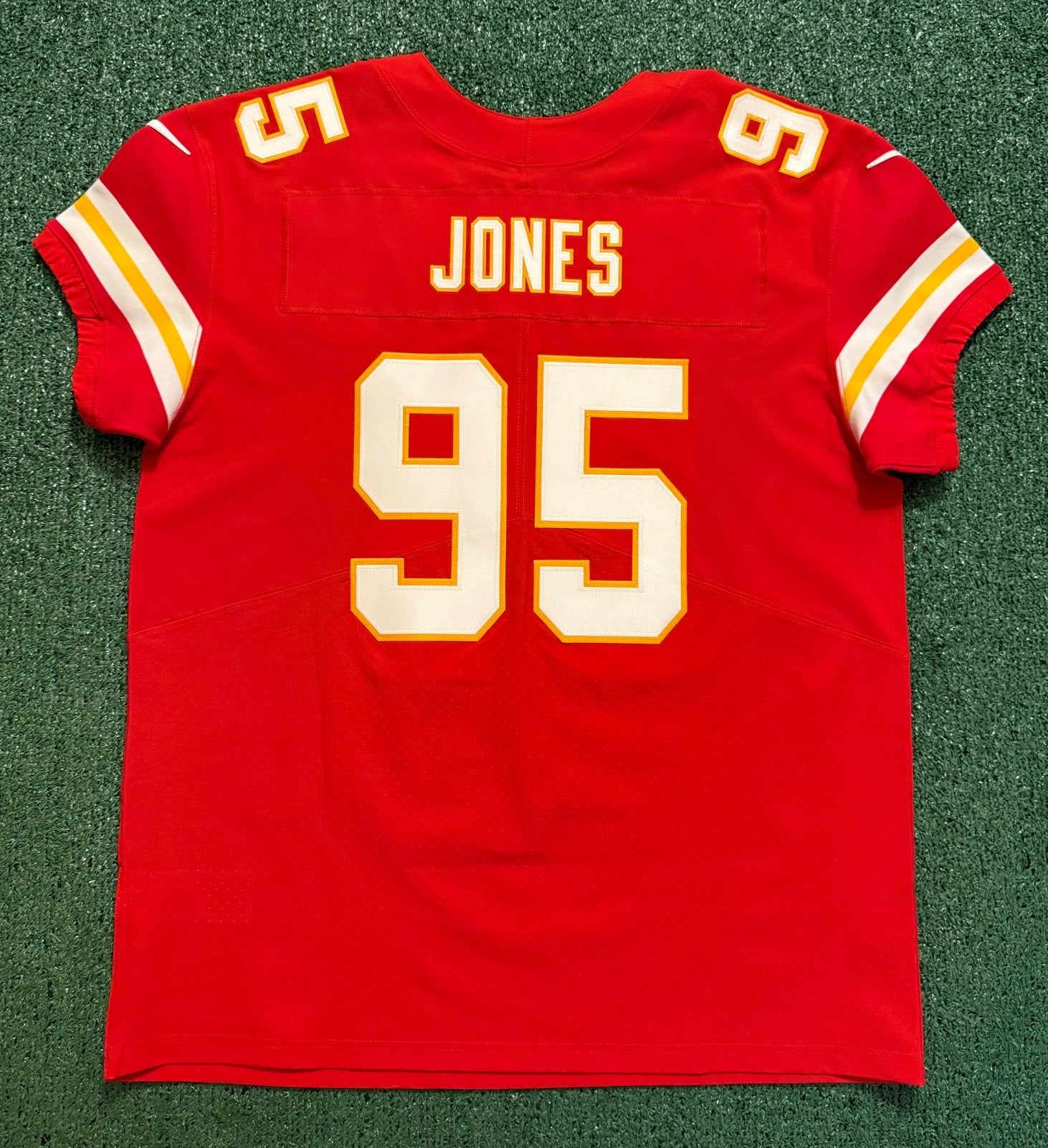 Chris Jones Kansas City Chiefs Jersey #95 Nike Vapor Elite Red Size 48 (XL) NFL