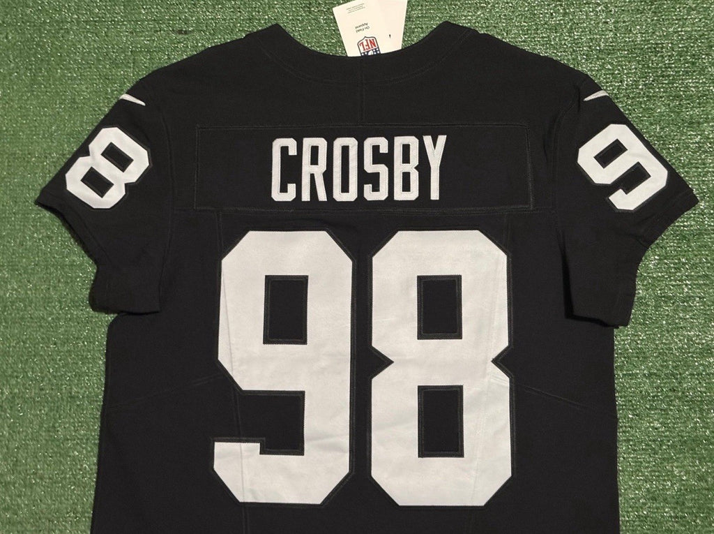 Maxx Crosby Las Vegas Raiders Jersey #98 Nike Vapor Fuse Elite Black Size 44 (L) NFL