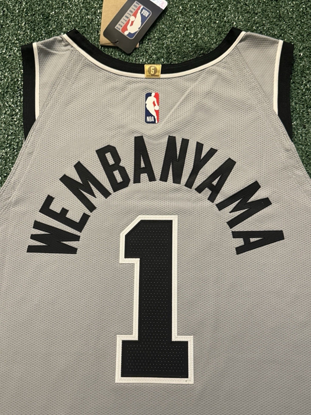 Victor Wembanyama San Antonio Spurs Jersey #1 Nike ADV Authentic Gray Size 52 (XL) NBA