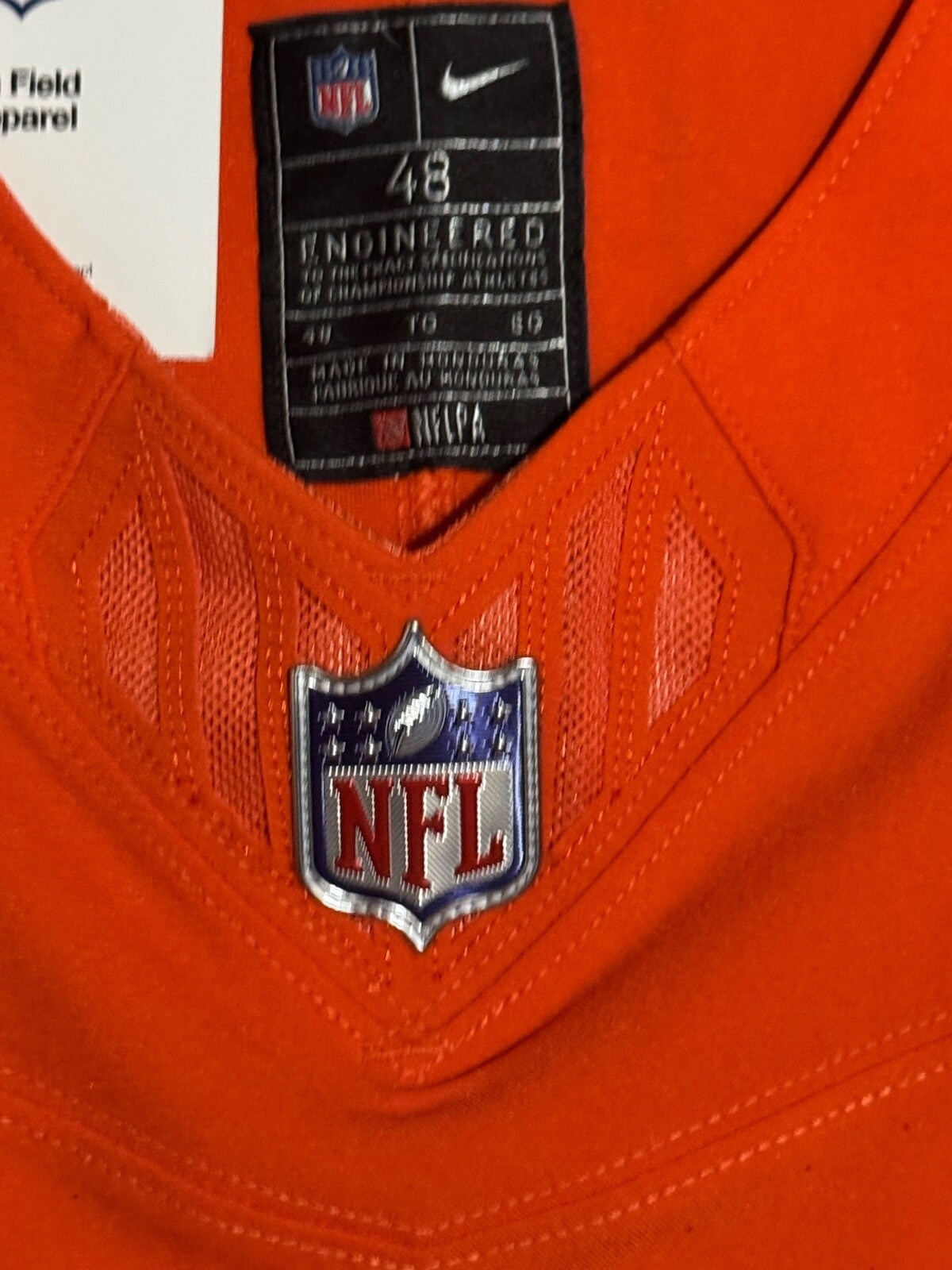 Caleb Williams Chicago Bears Jersey #18 Nike Vapor FUSE Elite Orange Size 48 (XL) NFL