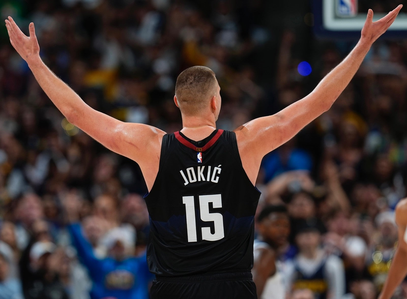 Nikola Jokic Denver Nuggets Jersey #15 Nike ADV Authentic Black Size 48 (L) NBA
