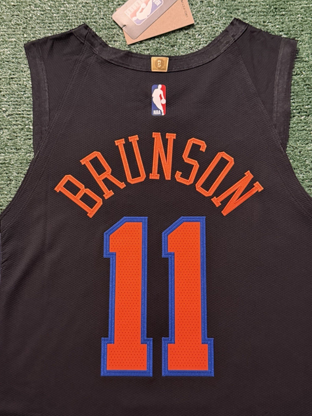 Jalen Brunson New York Knicks Jersey #11 Nike ADV Authentic Black Size 48 (L) NBA