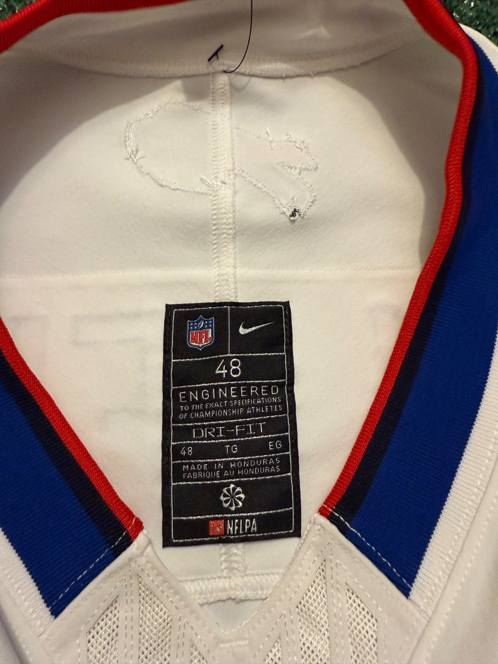 Josh Allen Buffalo Bills Jersey #17 Nike Vapor Fuse Elite White Size 48 (XL) NFL