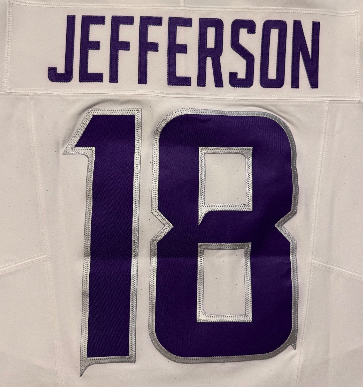 Justin Jefferson Minnesota Vikings Jersey #18 Nike Vapor FUSE Elite White Size 48 (XL) NFL