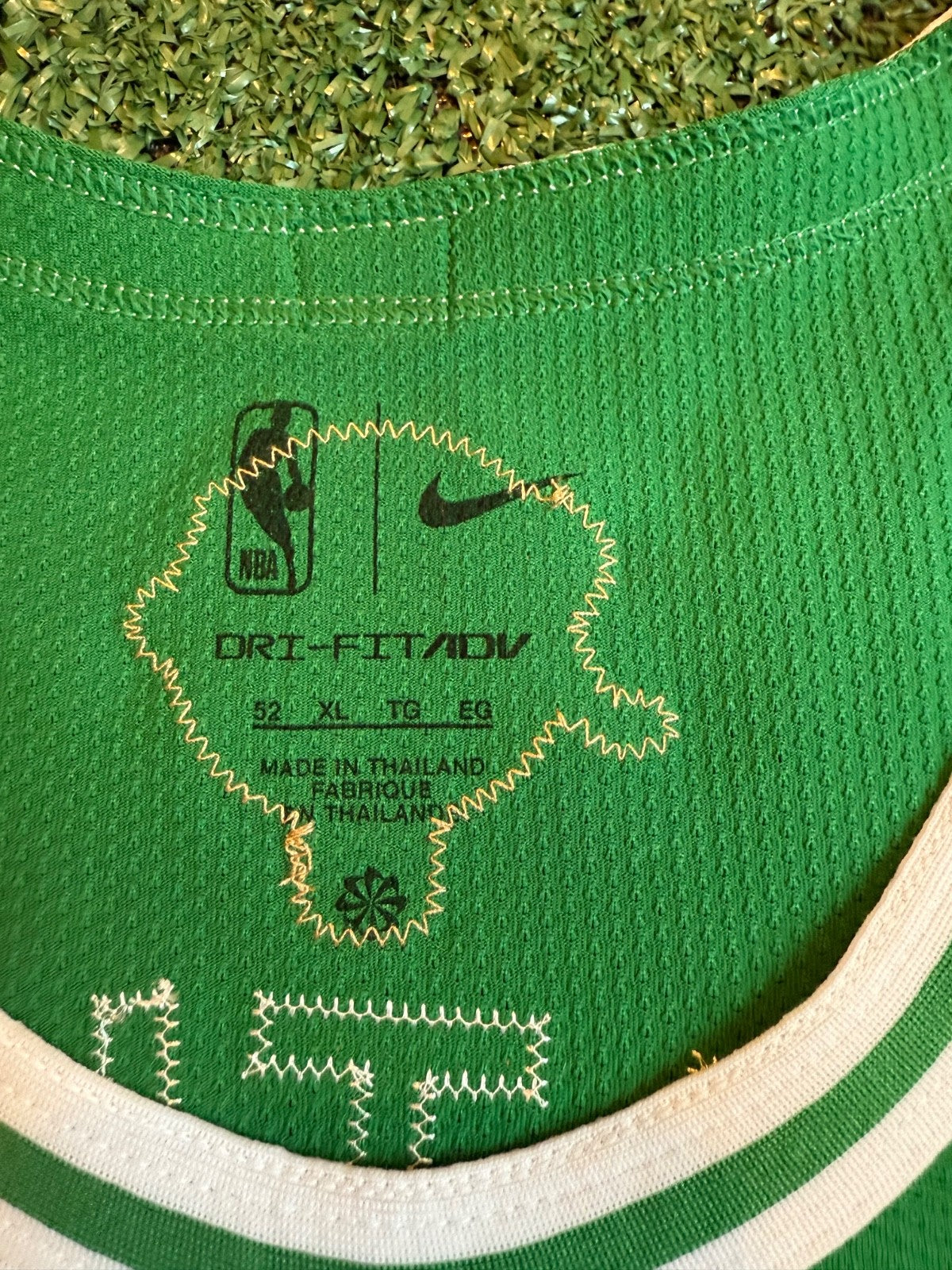 Jayson Tatum Boston Celtics Jersey #0 Nike ADV Authentic Green Size 52 (XL) NBA