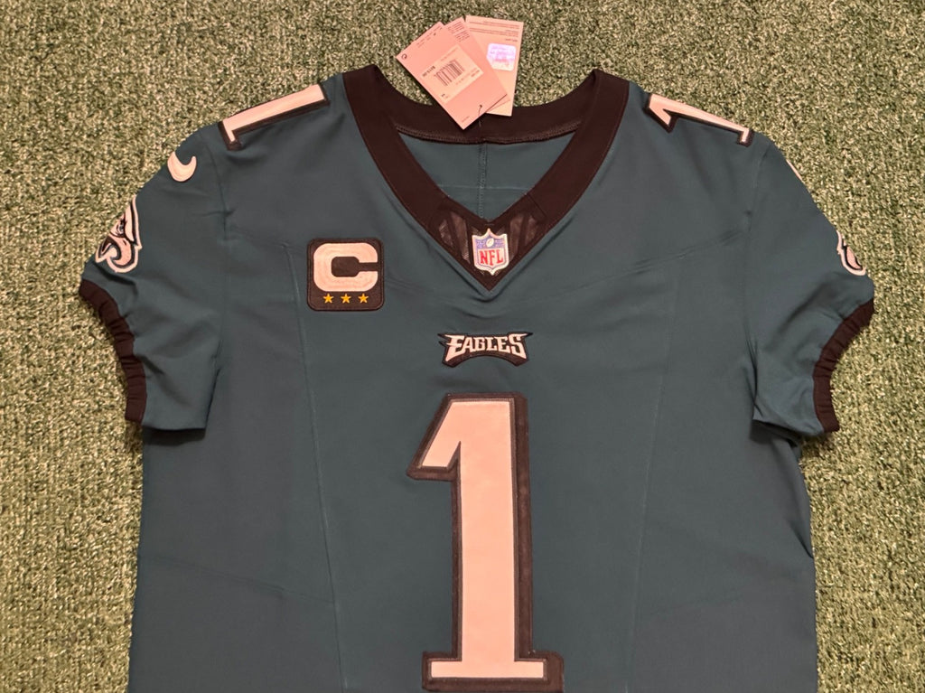 Jalen Hurts Philadelphia Eagles Jersey #1 Nike Vapor FUSE Elite Green size 44 (Large) NFL