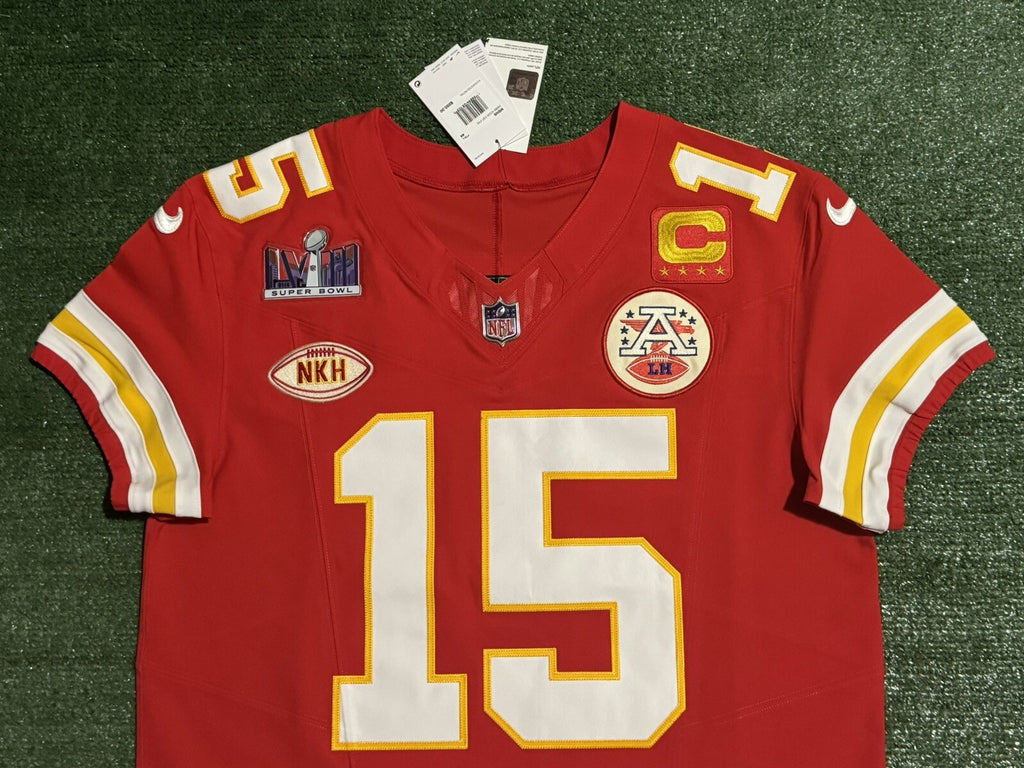 Patrick Mahomes Kansas City Chiefs Jersey #15 Nike Vapor FUSE Elite Red Size 44 (L) NFL