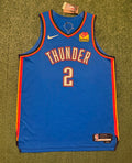Shai Gilgeous-Alexander Oklahoma City Thunder Jersey #2 Nike ADV Authentic Blue Size 52 (XL) NBA