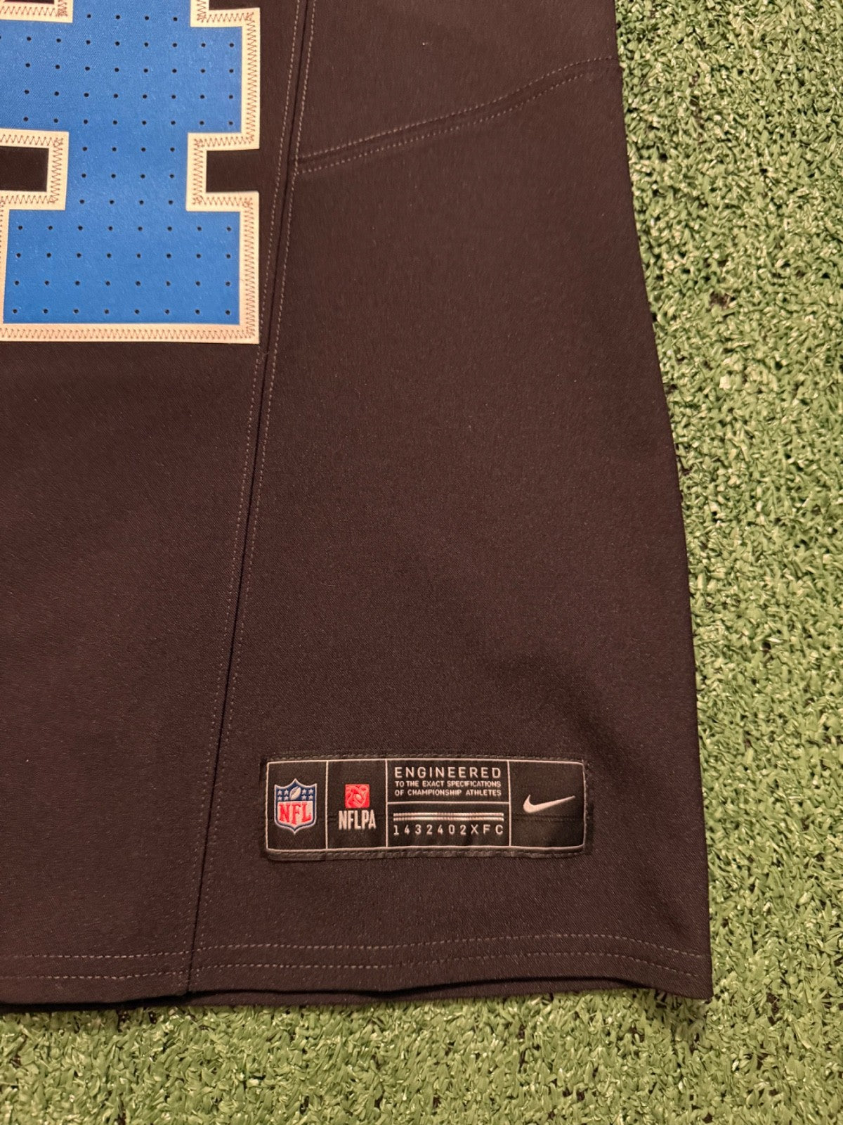 Amon Ra St Brown Detroit Lions Jersey #14 Nike Vapor FUSE Elite Black Size 40 (Medium) NFL