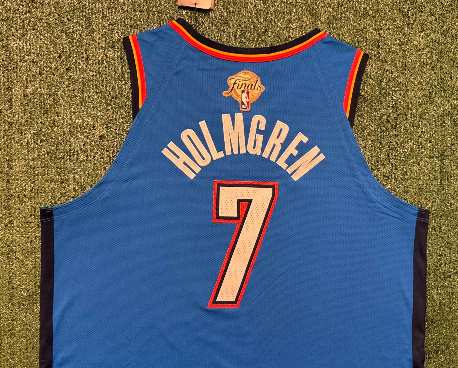 Chet Holmgren Oklahoma City Thunder Jersey #7 Nike ADV Authentic Blue Size 52 (XL) NBA