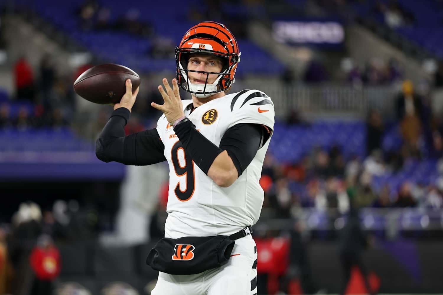 Joe Burrow Cincinnati Bengals Jersey #9 Nike Vapor FUSE Elite White Size 48 (XL) NFL