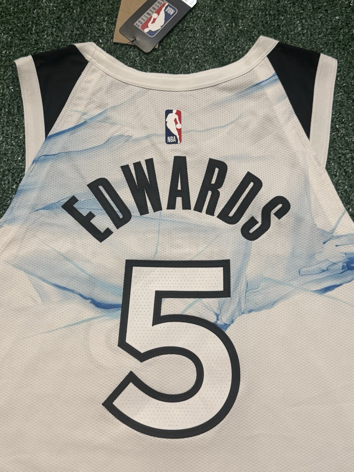 Anthony Edwards Minnesota Timberwolves Jersey #5 Nike ADV Authentic White Size 48 (L) NBA