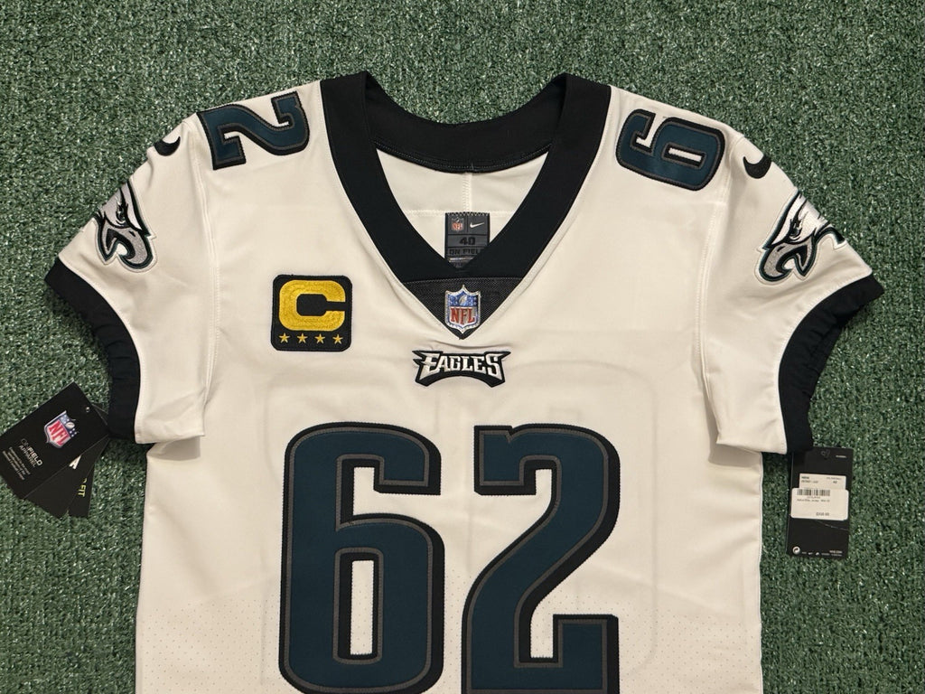 Jason Kelce Philadelphia Eagles Jersey #62 Nike Vapor Elite White Size 40 (Medium) NFL