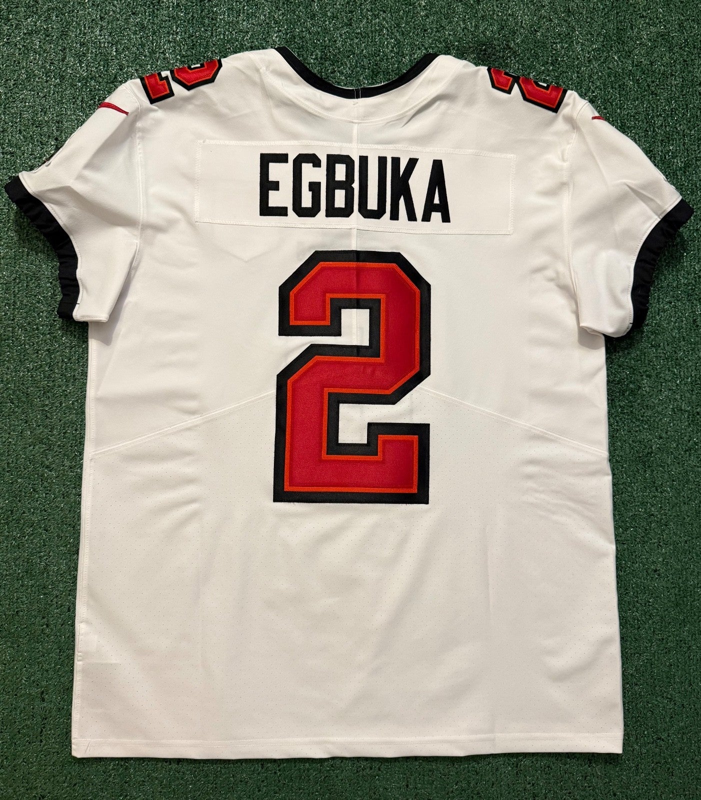 Emeka Egbuka Tampa Bay Buccaneers Jersey #2 Nike Vapor Elite White Size 48 (XL) NFL