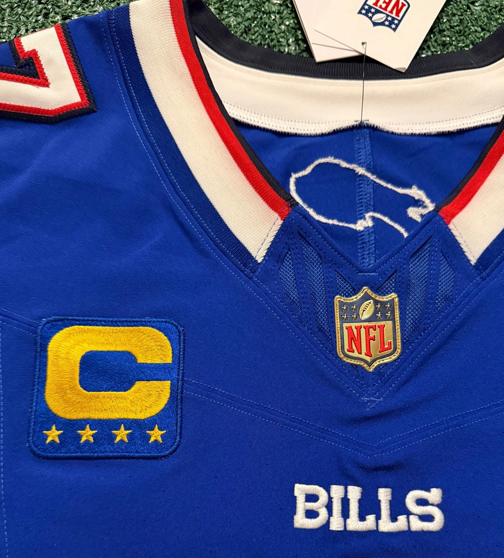 Josh Allen Buffalo Bills Jersey #17 Nike Vapor Fuse Elite Blue Size 44 (L) NFL