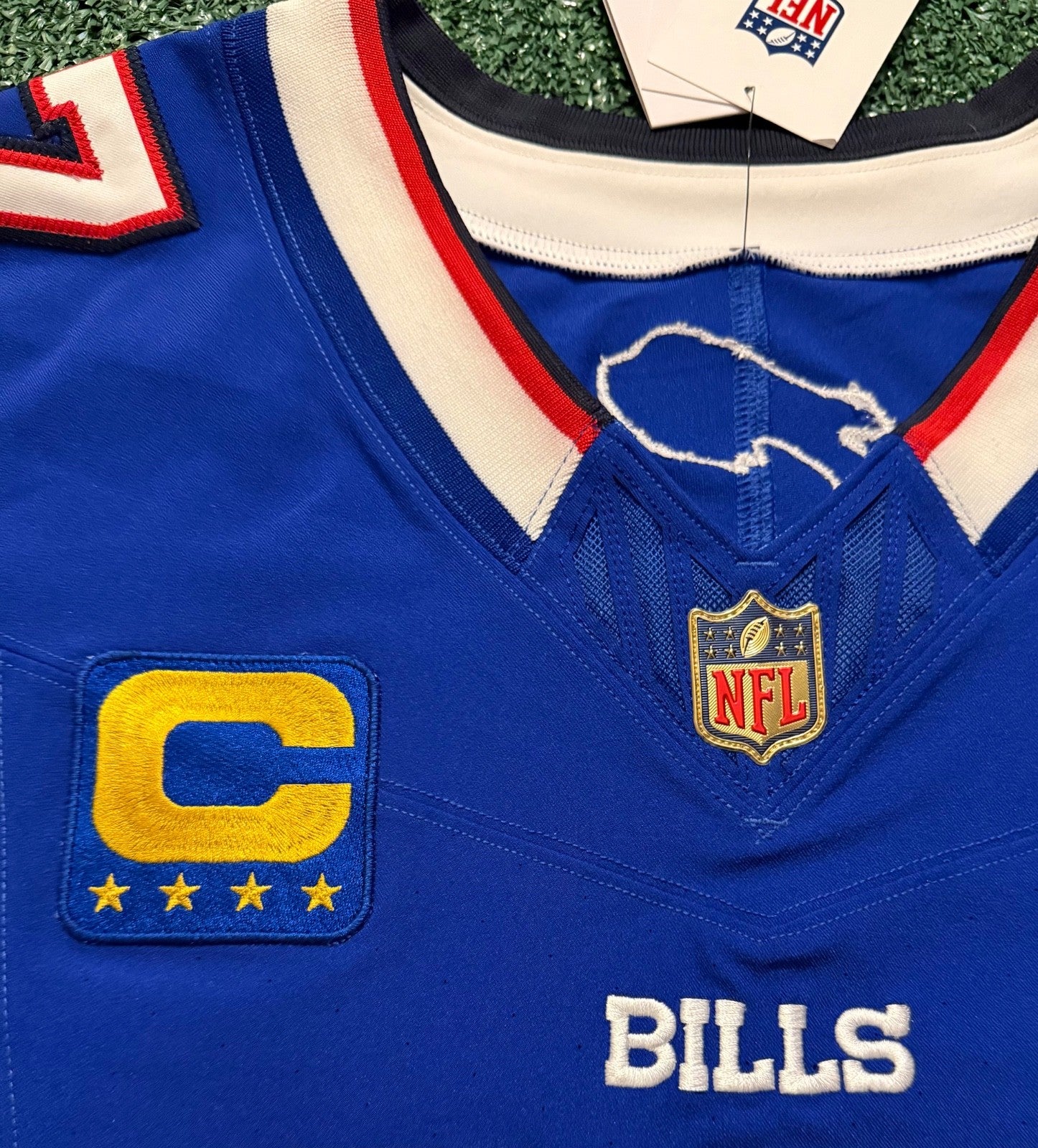 Josh Allen Buffalo Bills Jersey #17 Nike Vapor Fuse Elite Blue Size 44 (L) NFL
