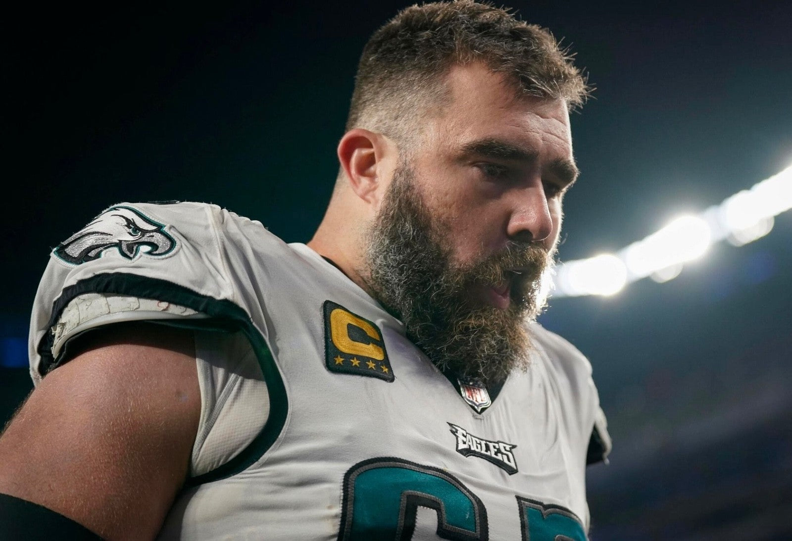 Jason Kelce Philadelphia Eagles Jersey #62 Nike Vapor Elite White Size 48 (XL) NFL