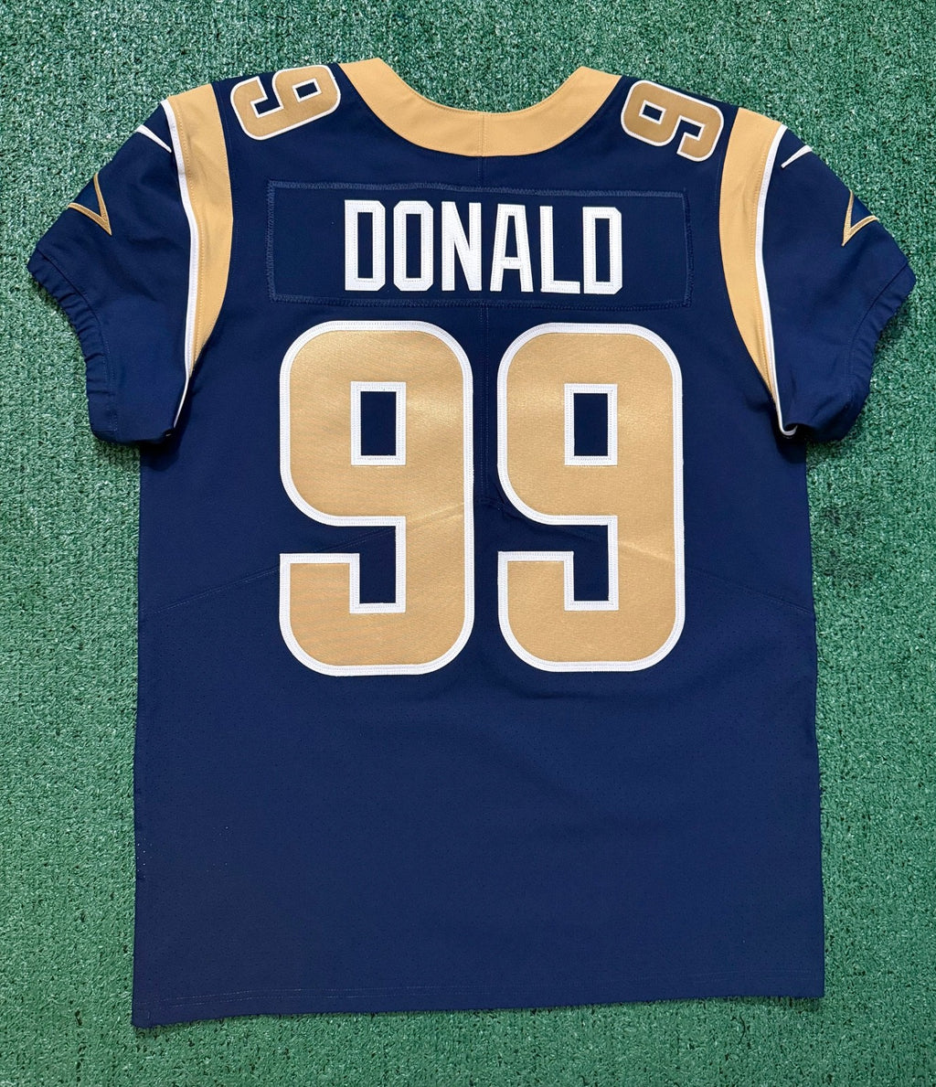 Aaron Donald Los Angeles Rams Jersey #99 Nike Vapor Elite Blue Size 44 (Large) NFL