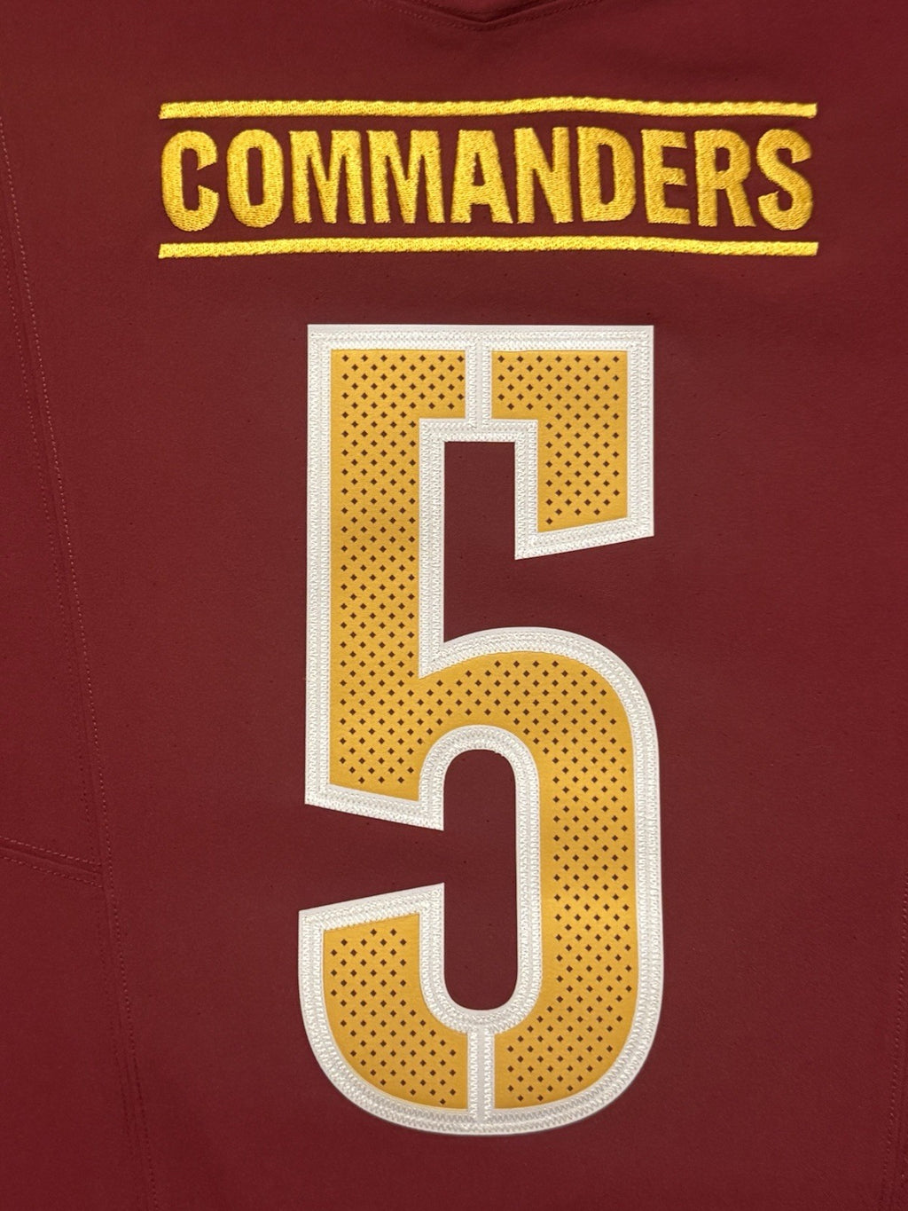 Jayden Daniels Washington Commanders Jersey #5 Nike Vapor Fuse Elite red size 44 (Large) NFL