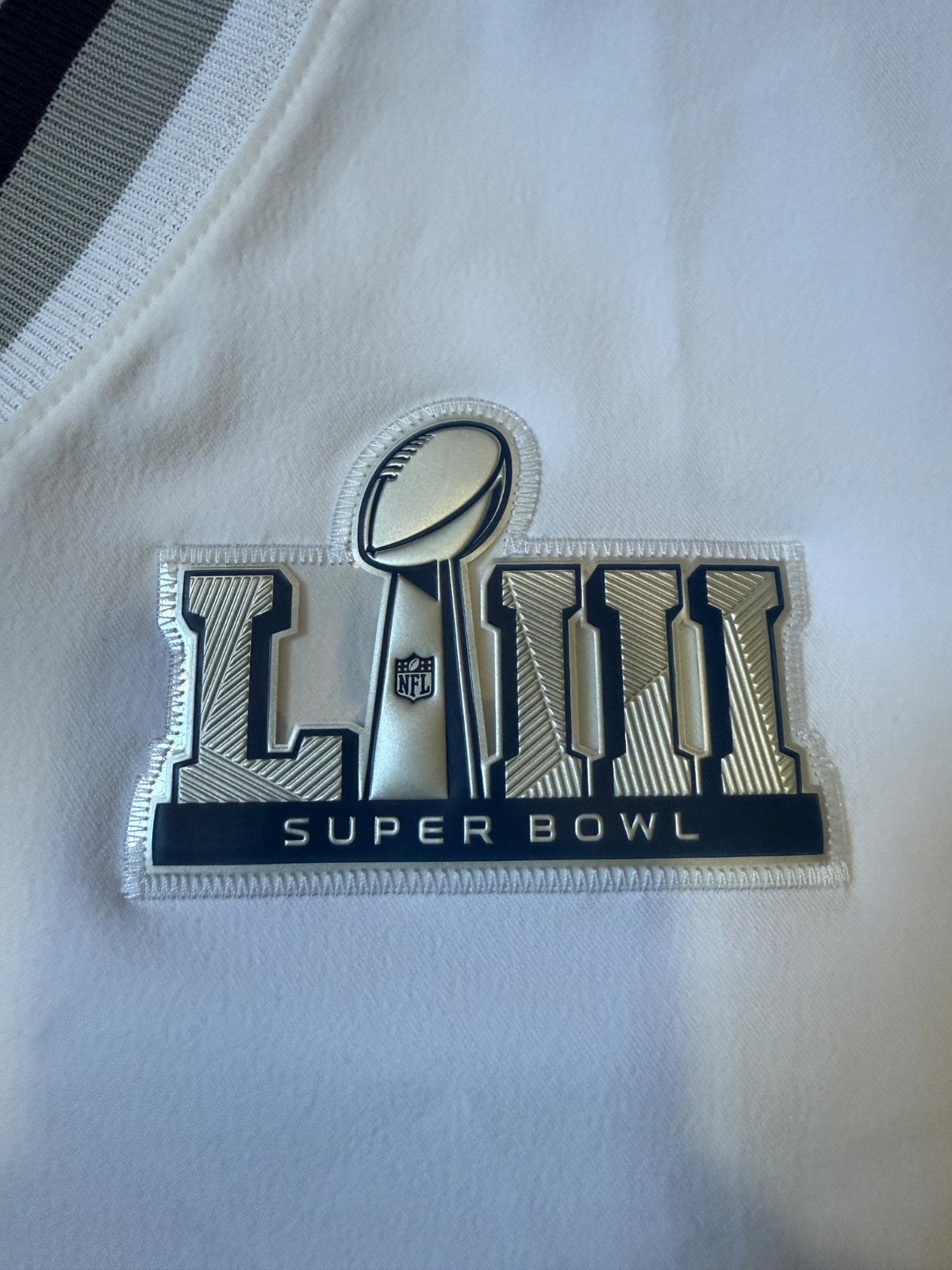 Tom Brady New England Patriots Jersey #12 Nike Vapor Elite White Size 44 (L) NFL