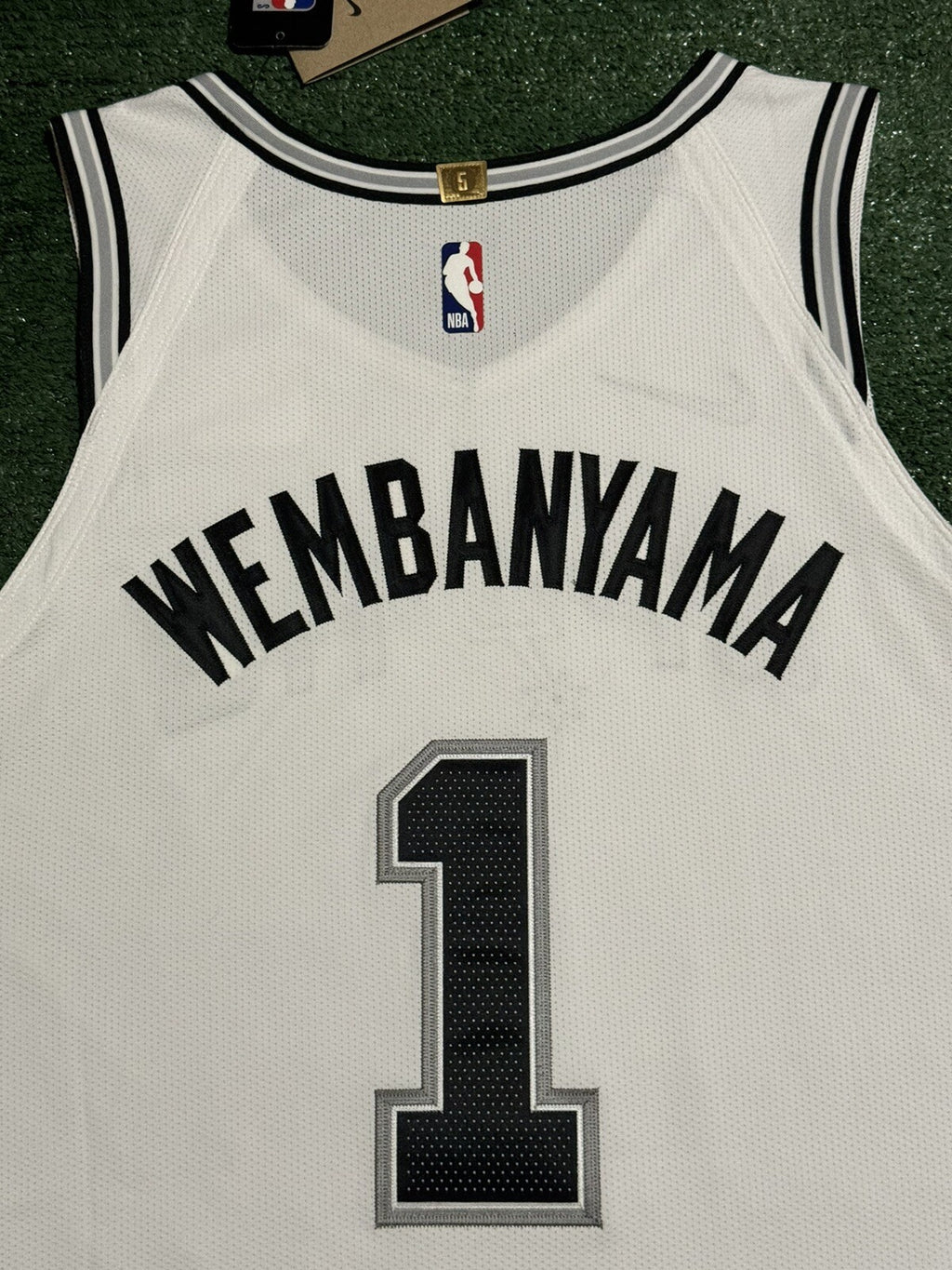 Victor Wembanyama San Antonio Spurs Jersey #1 Nike ADV Authentic White Size 52 (XL) NBA