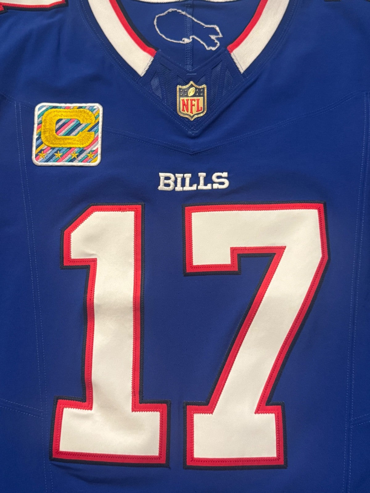 Josh Allen Buffalo Bills Jersey #17 Nike Vapor Fuse Elite Blue Size 40 (M) NFL