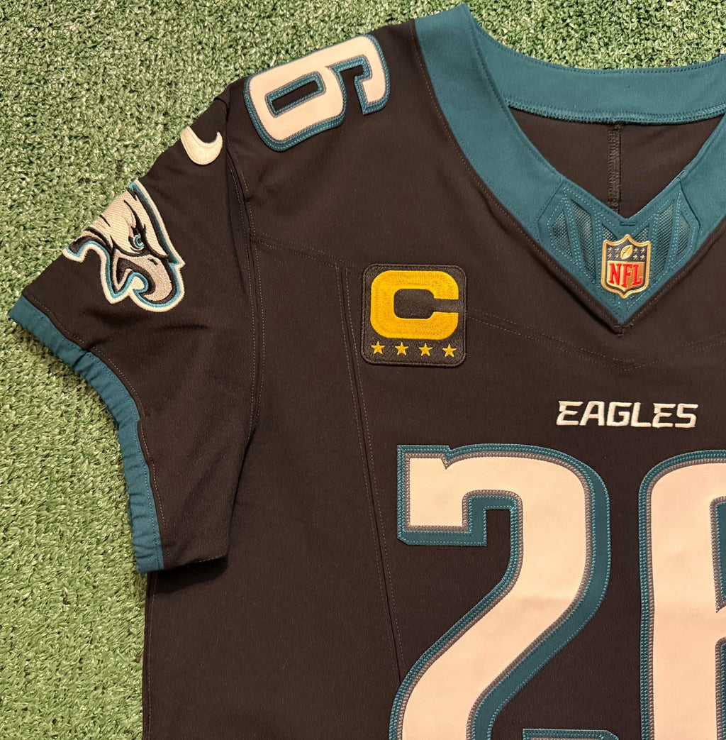 Saquon Barkley Philadelphia Eagles Jersey #26 Nike Vapor FUSE Elite Black Size 44 (Large) NFL
