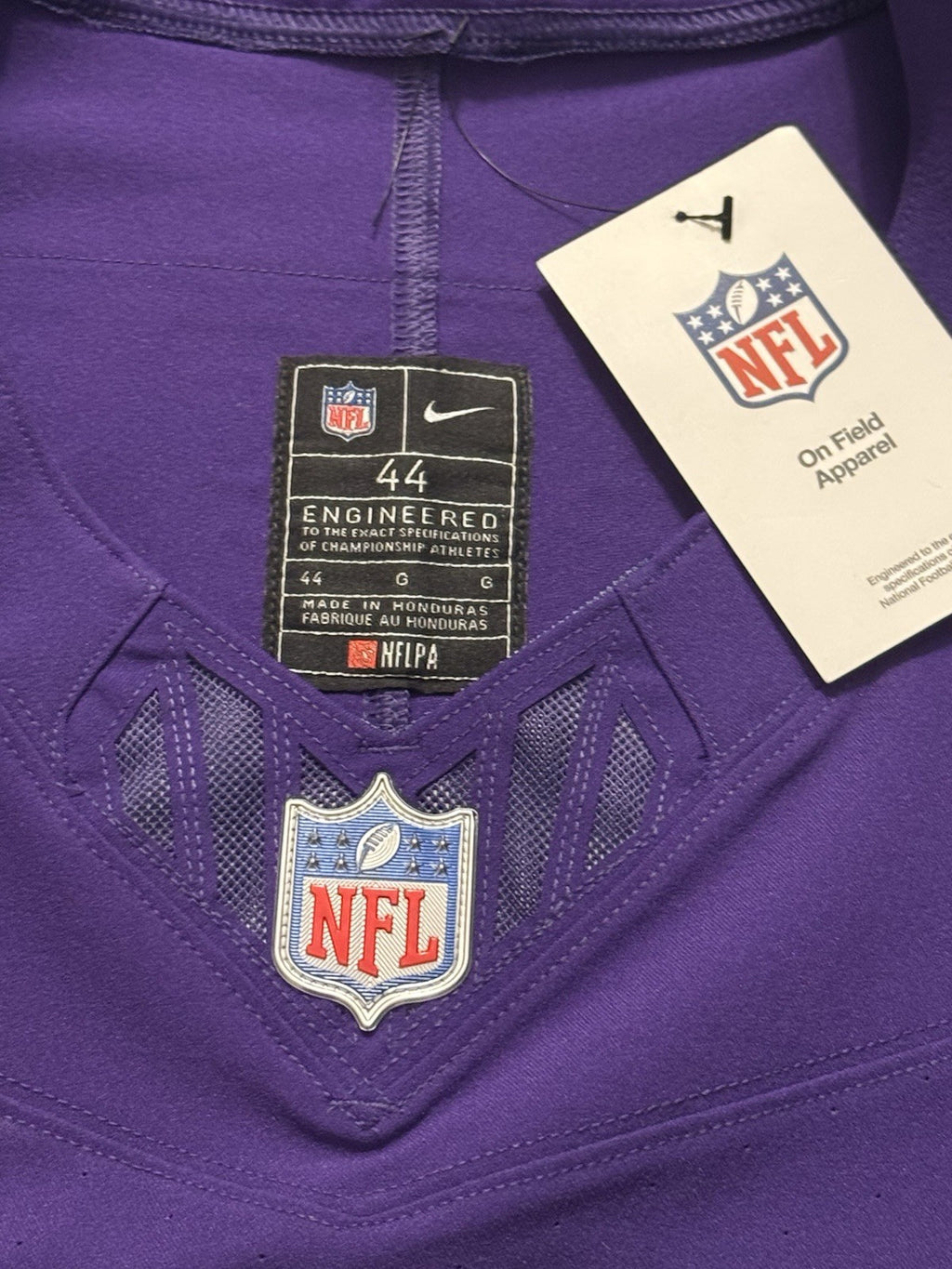 Justin Jefferson Minnesota Vikings Jersey #18 Nike Vapor FUSE Elite Purple Size 44 (Large) NFL