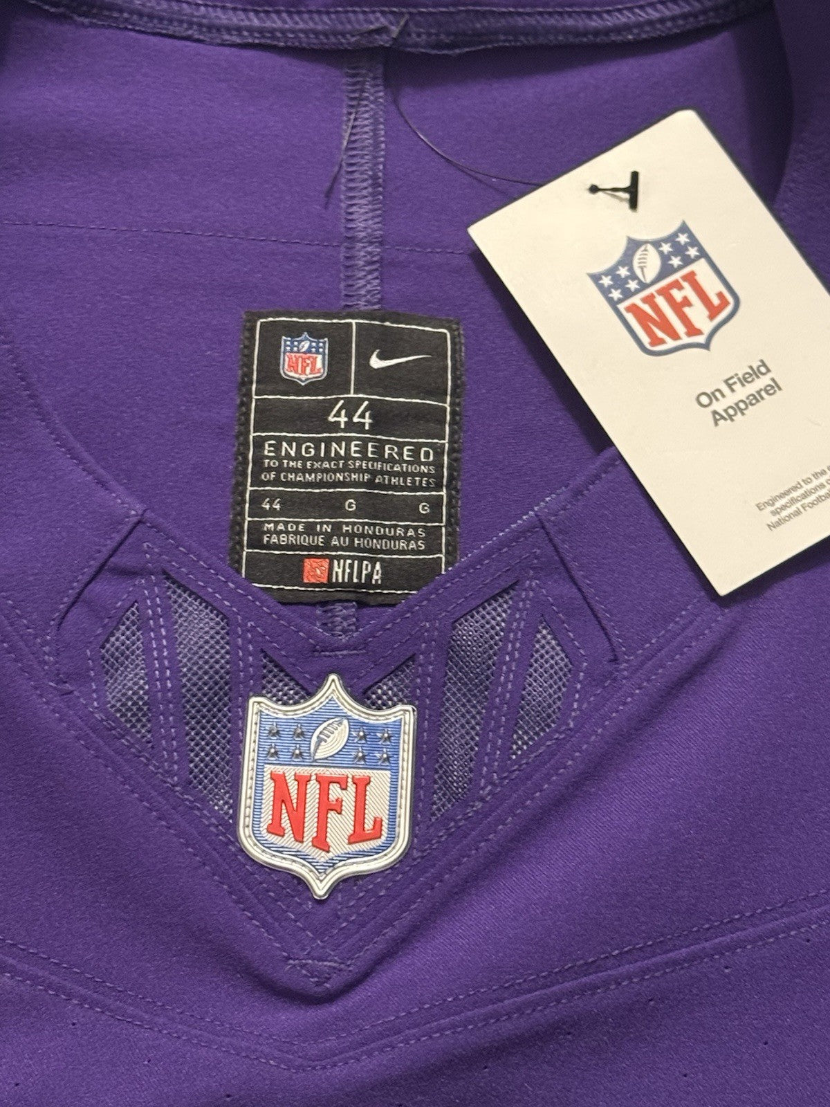 Justin Jefferson Minnesota Vikings Jersey #18 Nike Vapor FUSE Elite Purple Size 44 (Large) NFL