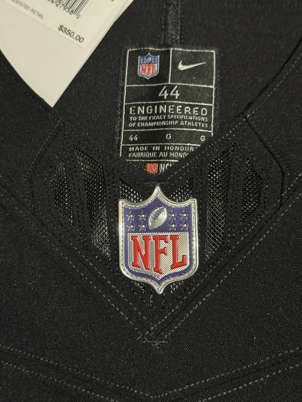 Lamar Jackson Baltimore Ravens Jersey #8 Nike Vapor FUSE Elite Black Size 44 (L) NFL