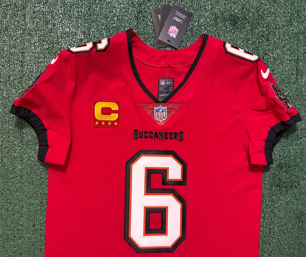 Baker Mayfield Tampa Bay Buccaneers Jersey #6 Nike Vapor Elite Red size 40 (Medium) NFL