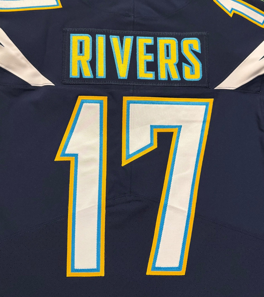 Philip Rivers Los Angeles Chargers Jersey #17 Nike Vapor Elite Navy Size 40 (M) NFL