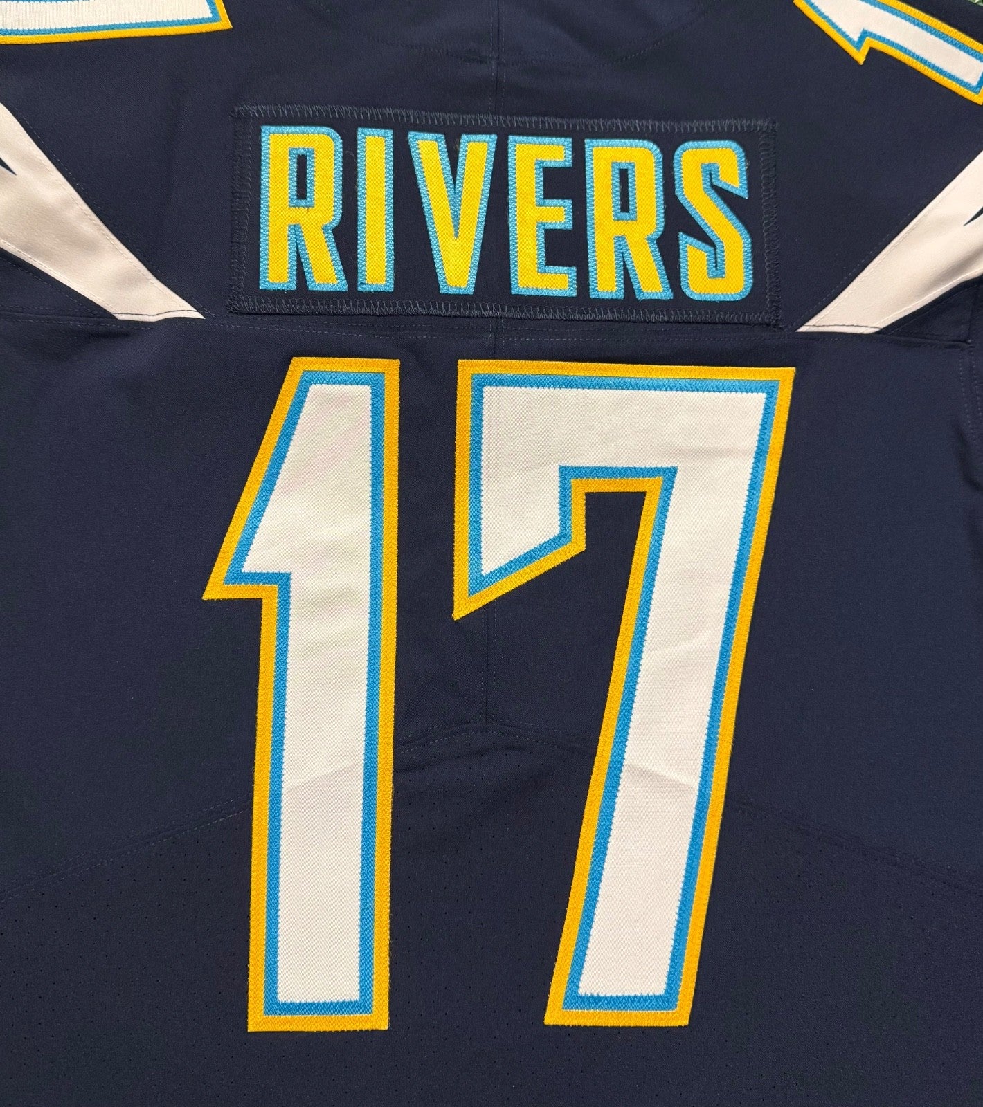 Philip Rivers Los Angeles Chargers Jersey #17 Nike Vapor Elite Navy Size 40 (M) NFL