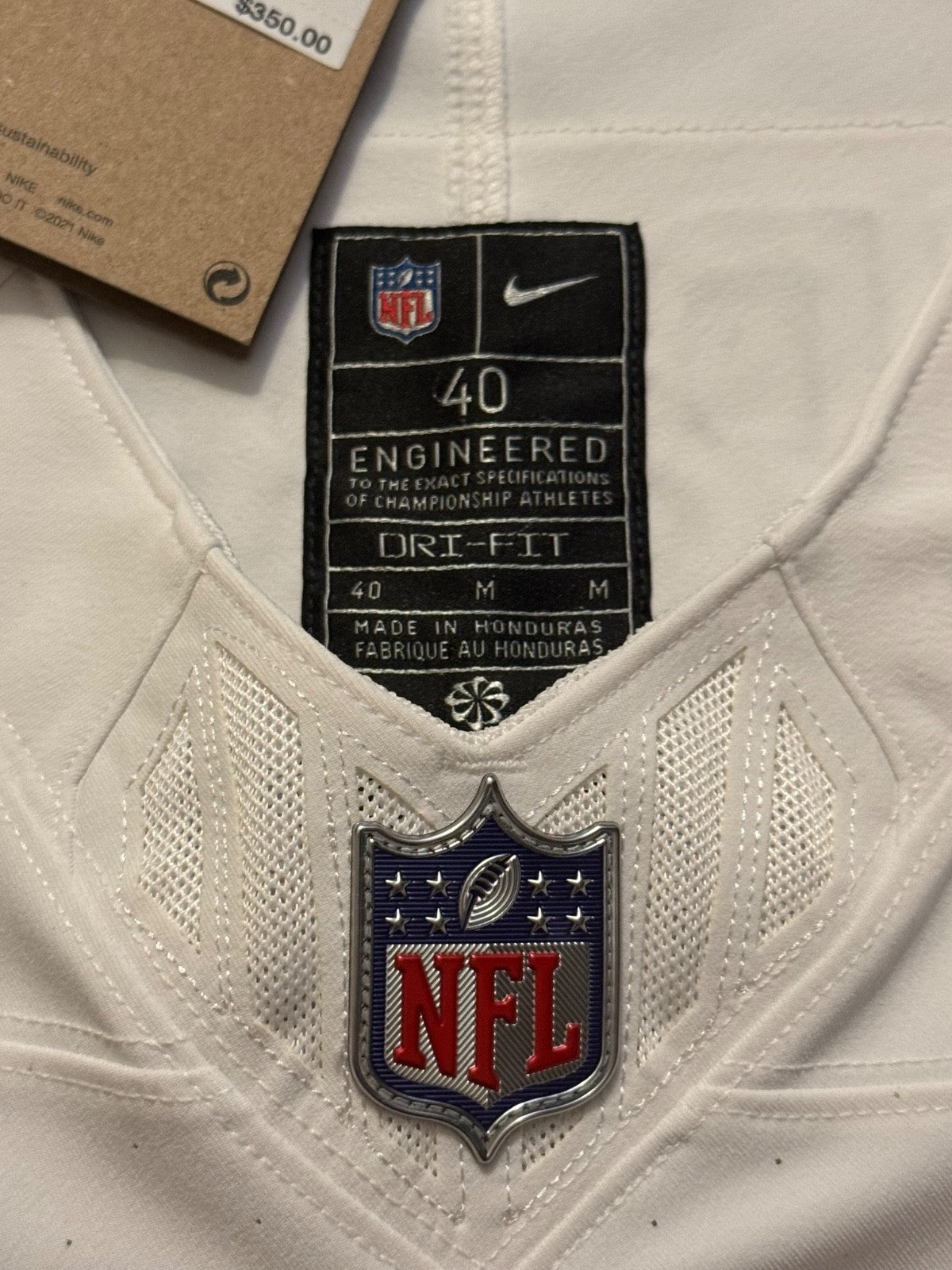 Joe Burrow Cincinnati Bengals Jersey #9 Nike Vapor FUSE Elite White Size 40 (M) NFL
