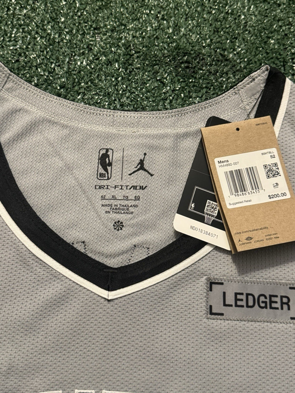 Victor Wembanyama San Antonio Spurs Jersey #1 Nike ADV Authentic Gray Size 52 (XL) NBA