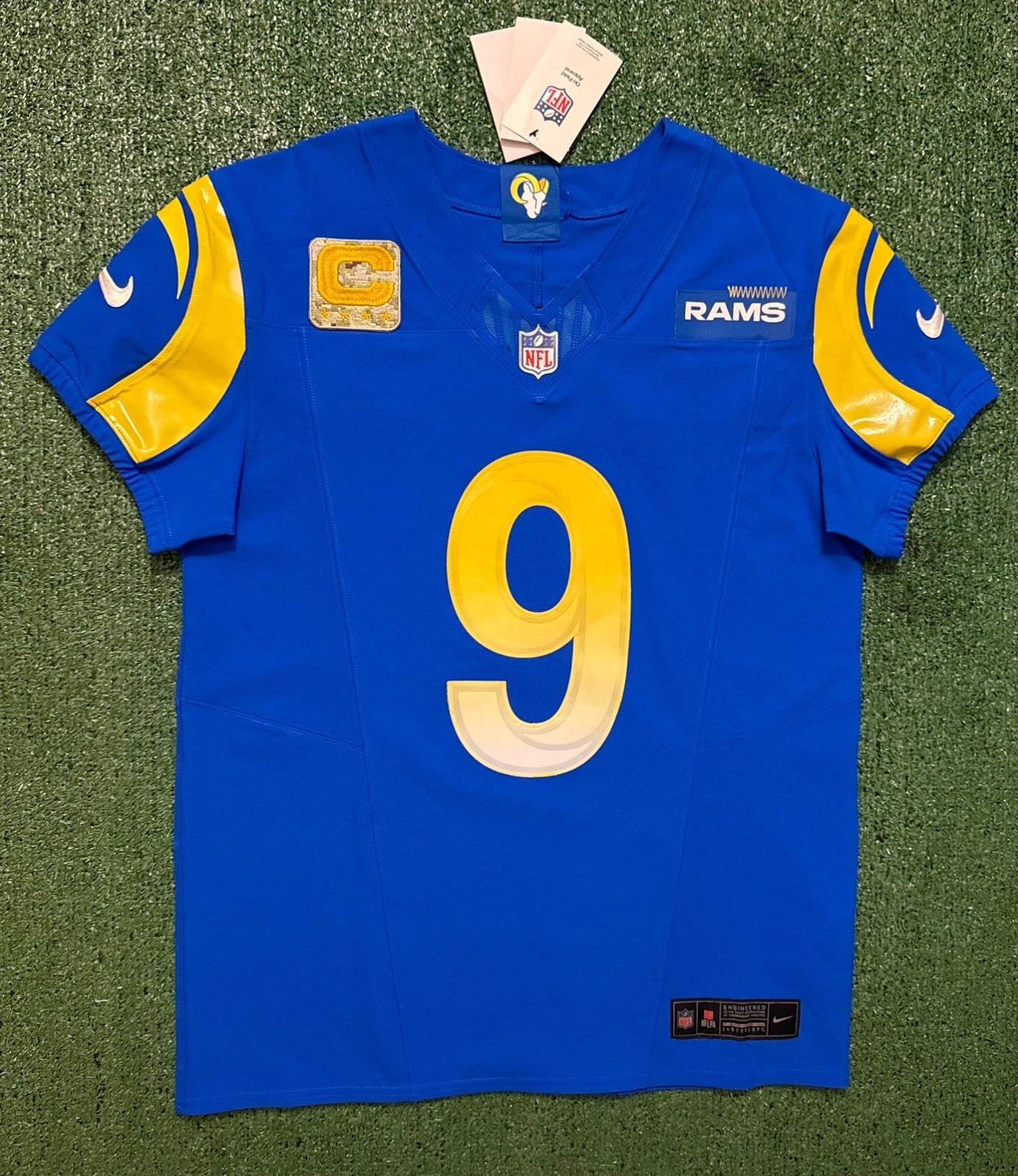 Matthew Stafford Los Angeles Rams Jersey #9 Nike Vapor FUSE Elite blue Size 40 (Medium) NFL