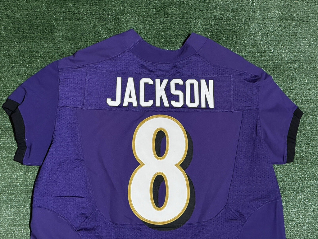 Lamar Jackson Baltimore Ravens Jersey #8 Nike Vapor Elite Purple Size 48 (XL) NFL