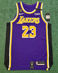 LeBron James Los Angeles Lakers Jersey #23 Nike VaporKnit Authentic Purple Size 48 (L) NBA