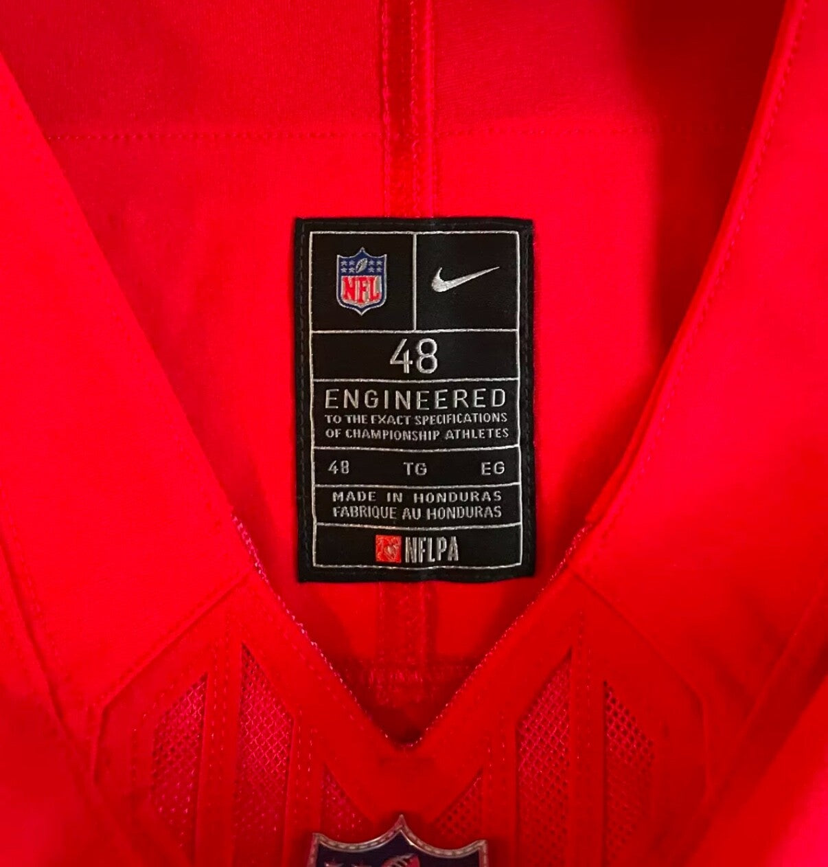 Patrick Mahomes Kansas City Chiefs Jersey #15 Nike Vapor FUSE Elite Red Size 48 (XL) NFL
