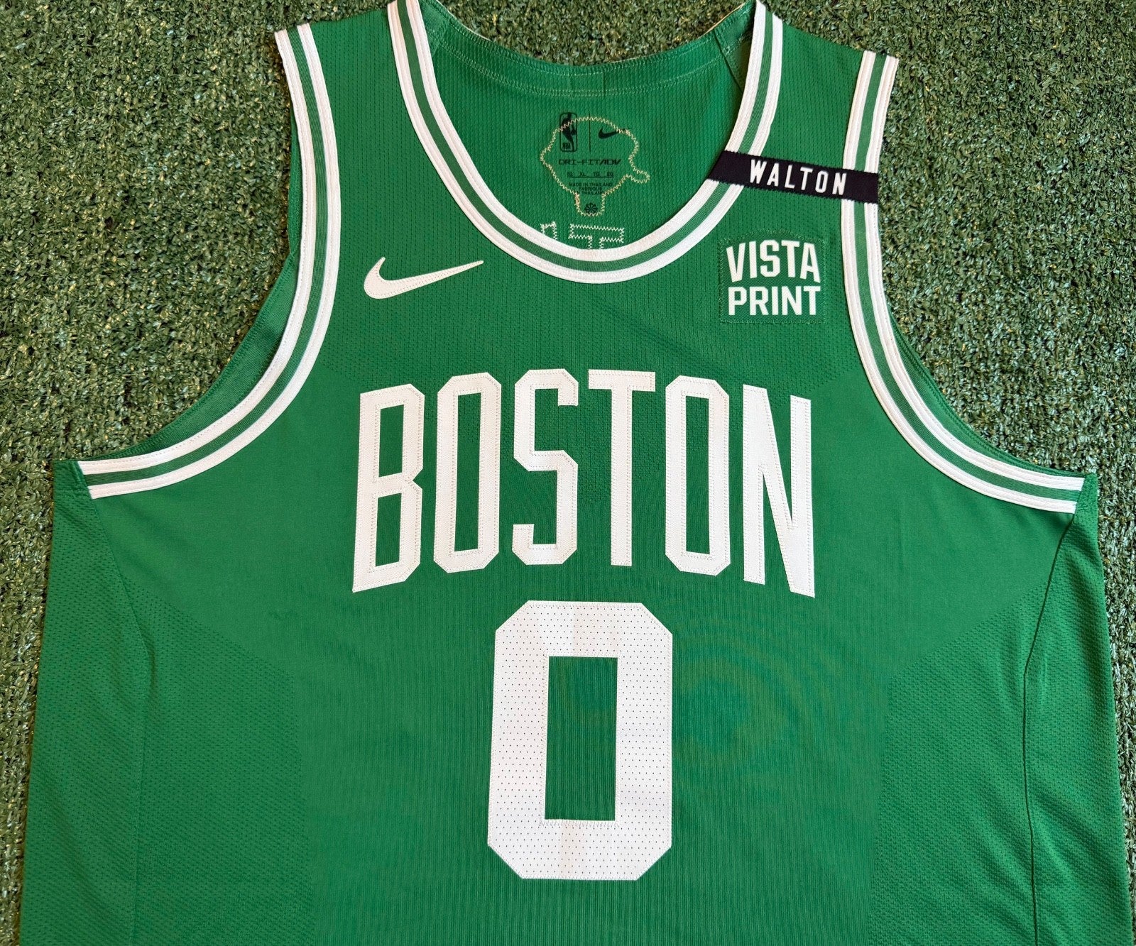 Jayson Tatum Boston Celtics Jersey #0 Nike ADV Authentic Green Size 52 (XL) NBA