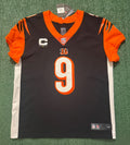 Joe Burrow Cincinnati Bengals Jersey #9 Nike Vapor Elite Black Size 48 (XL) NFL