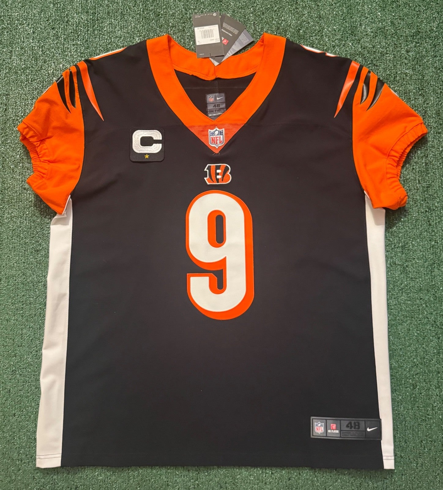 Joe Burrow Cincinnati Bengals Jersey #9 Nike Vapor Elite Black Size 48 (XL) NFL