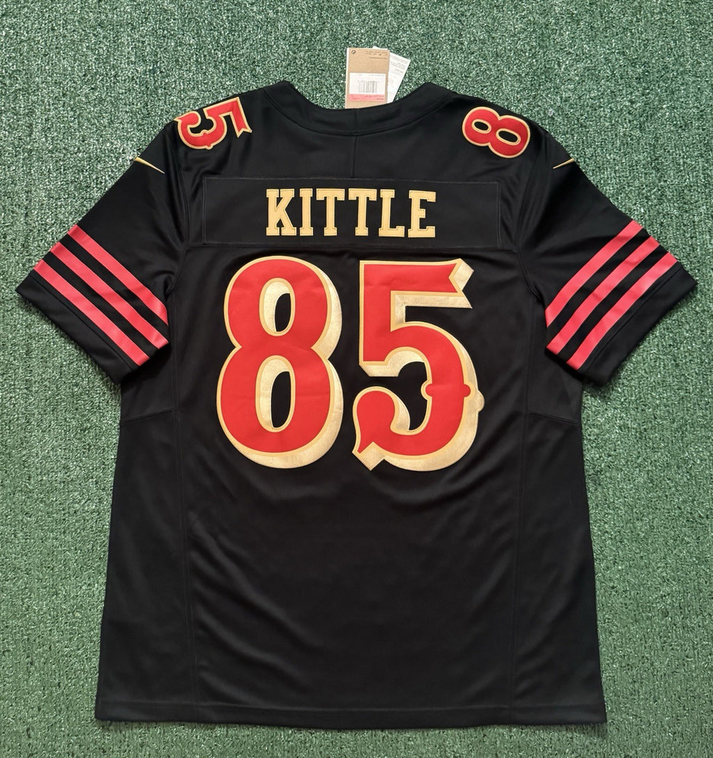 George Kittle San Francisco 49ers
Jersey #85 Nike FUSE Rivalry Black 
Size (Large) NFL