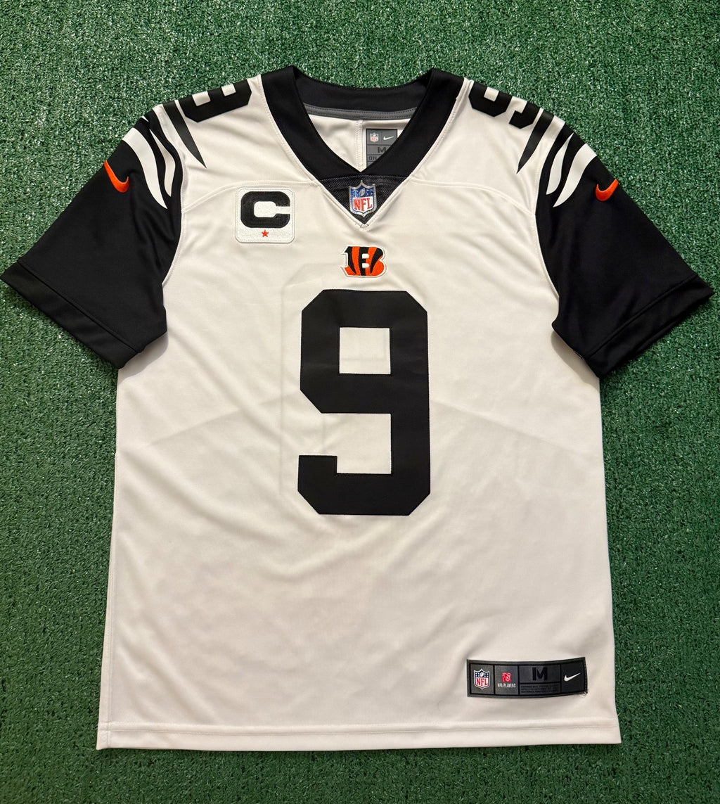 Joe Burrow Cincinnati Bengals Jersey #9 Nike Vapor Limited White Size Medium NFL