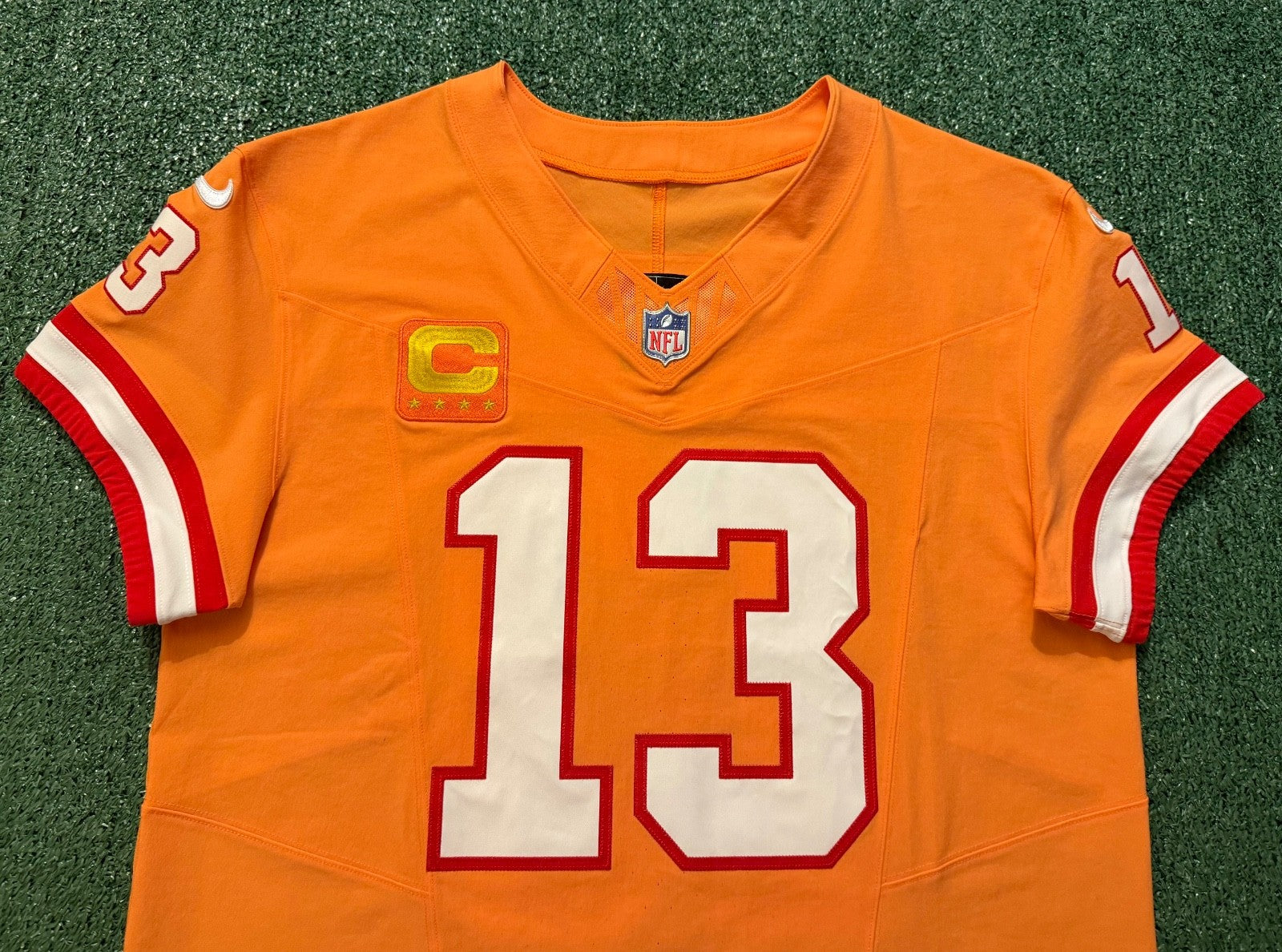 Mike Evans Tampa Bay Buccaneers Jersey #13 Nike Vapor FUSE Elite Orange Creamsicle Size 44 (Large) NFL